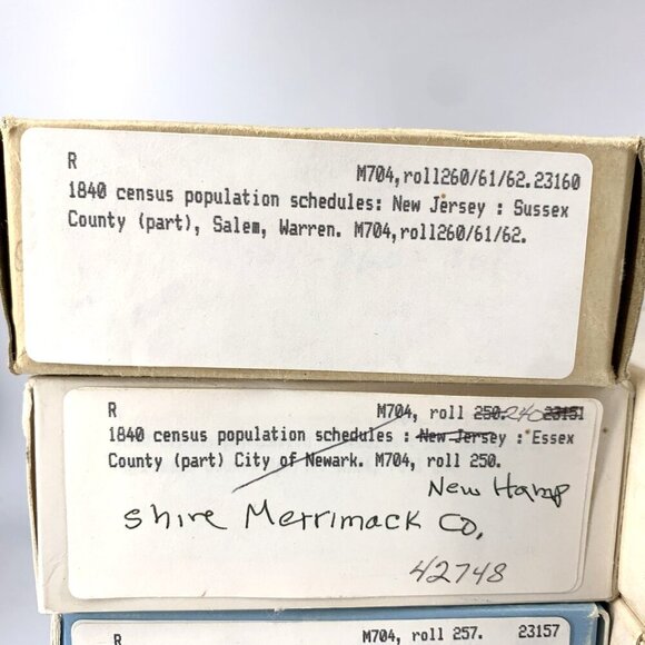 Census Microfilm 1840, 1870 New Jersey Ohio Lot of 10 - Picture 2 of 10
